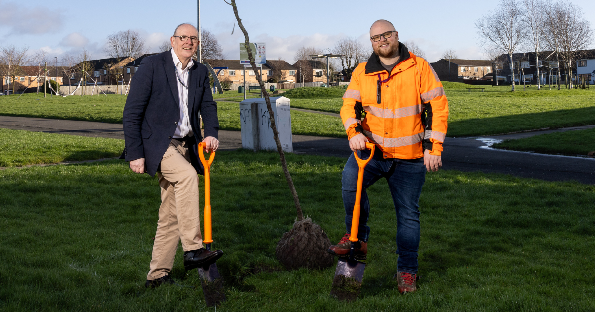 The first trees of 2024 planted in Halton Housing neighbourhoods for